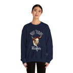 Not Today Heifer Crewneck Sweatshirt — Funny Cow Graphic Pullover for Women & Farm Lovers
