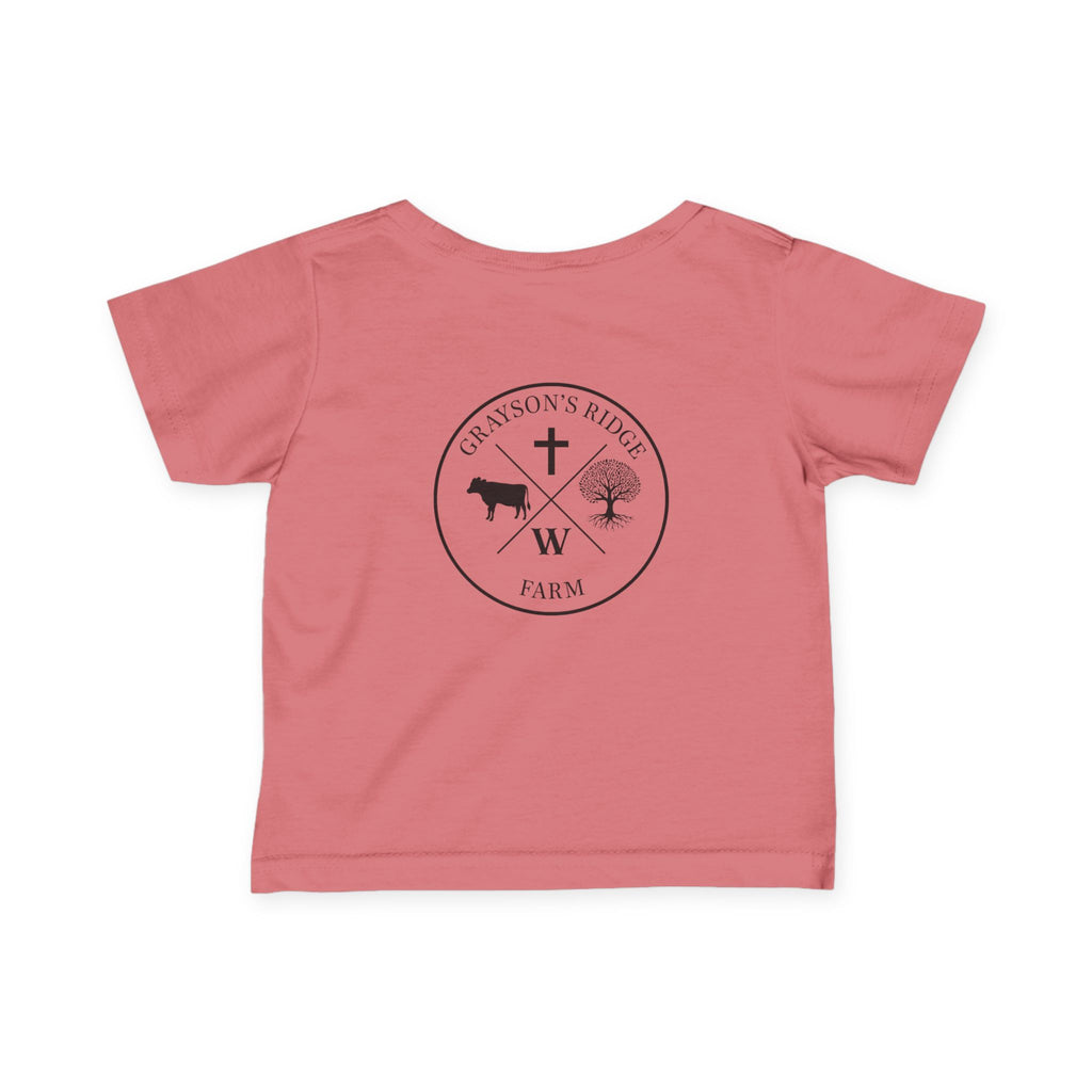 Infant Tee — 'Grayson's Ridge Farm' Minimal Farm Crest Baby T‑Shirt