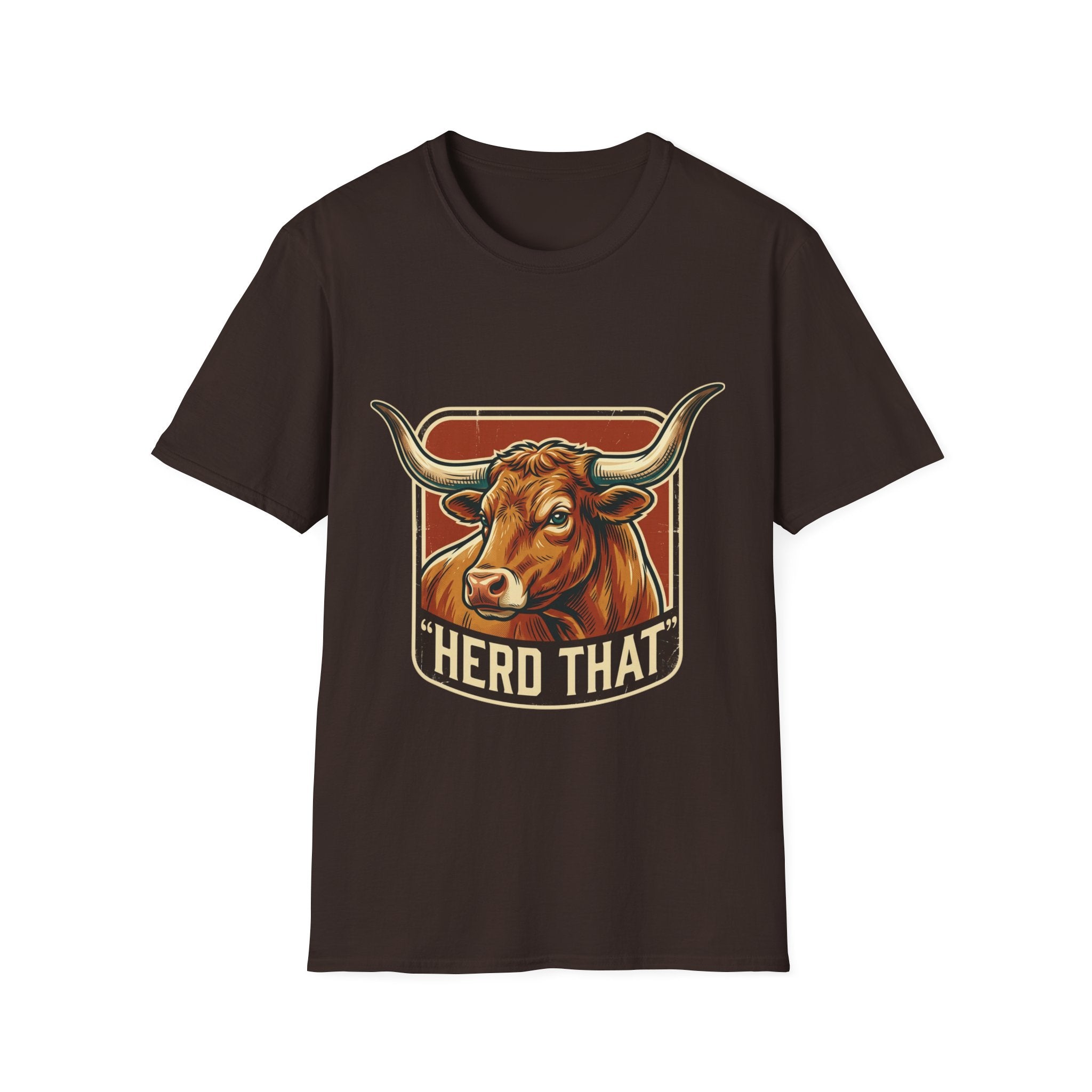 Herd That Bull Graphic T-Shirt — Farm Logo Back