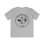 Kids Farm Faith T‑Shirt — "Rooted in Faith, Harvesting God’s Amazing Grace"