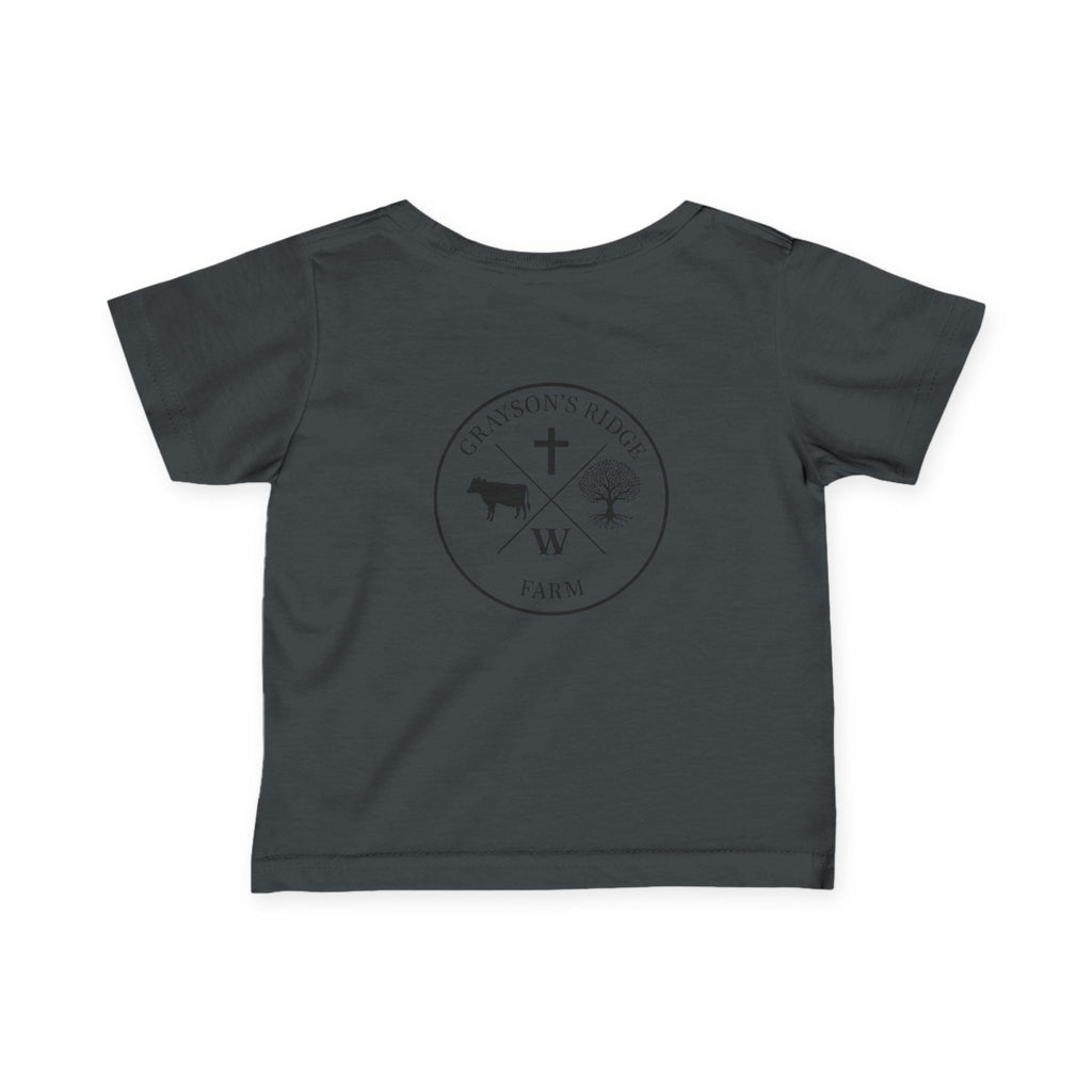 Infant Tee — 'Grayson's Ridge Farm' Minimal Farm Crest Baby T‑Shirt