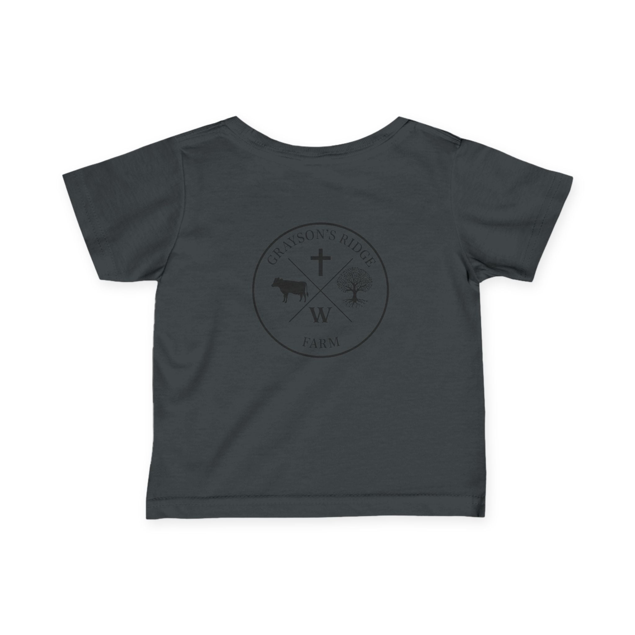 Infant Tee — 'Grayson's Ridge Farm' Minimal Farm Crest Baby T‑Shirt
