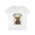 Straight Out The Pen Longhorn V-Neck Tee