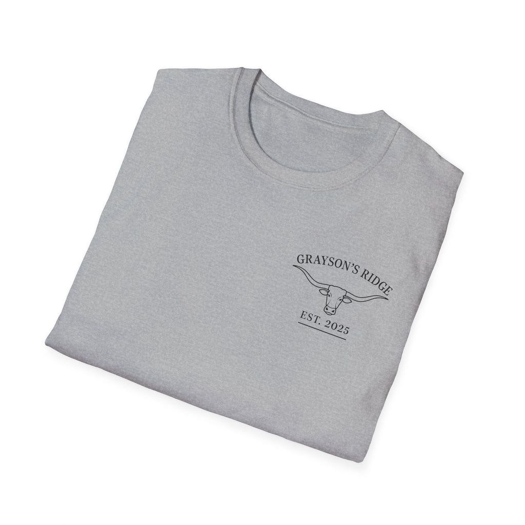 Longhorn Bull Graphic T-Shirt — Rustic Western Ranch Tee