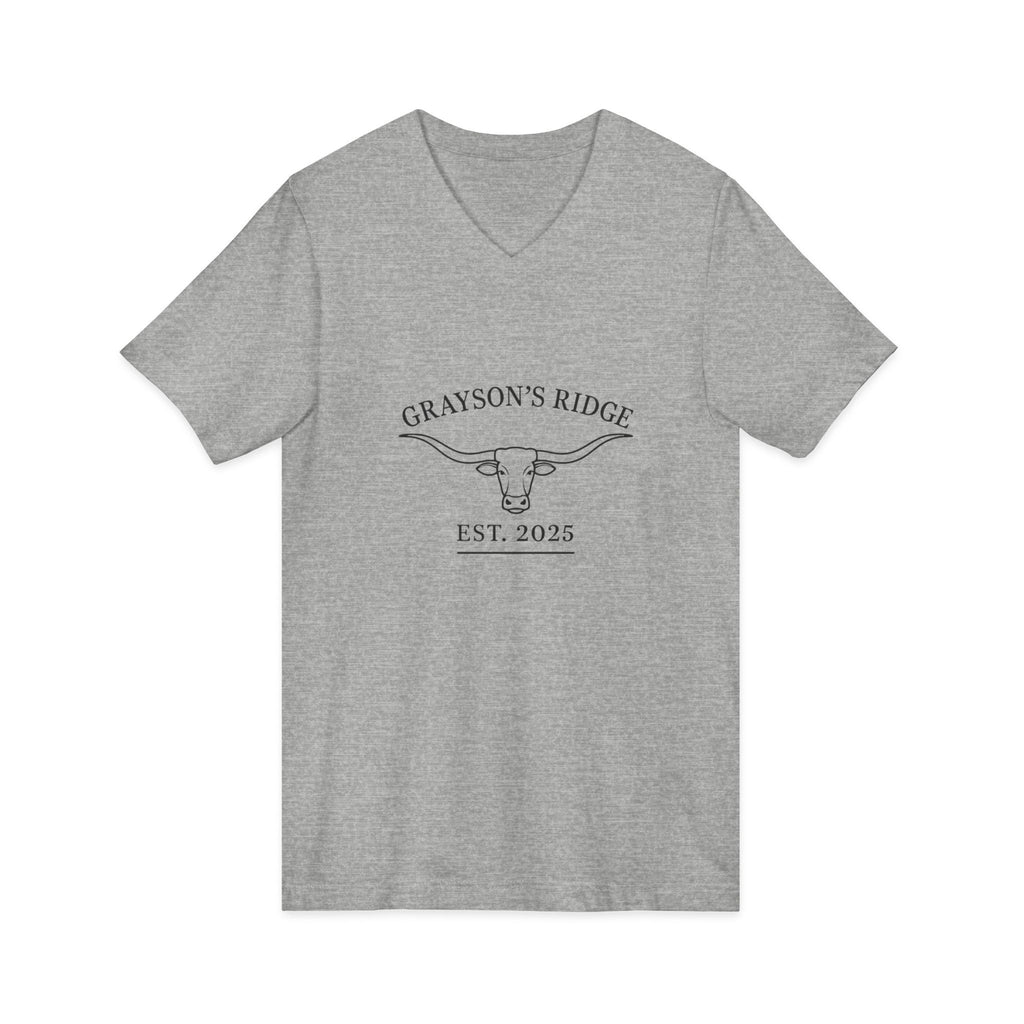 Unisex Jersey Short Sleeve V-Neck Tee