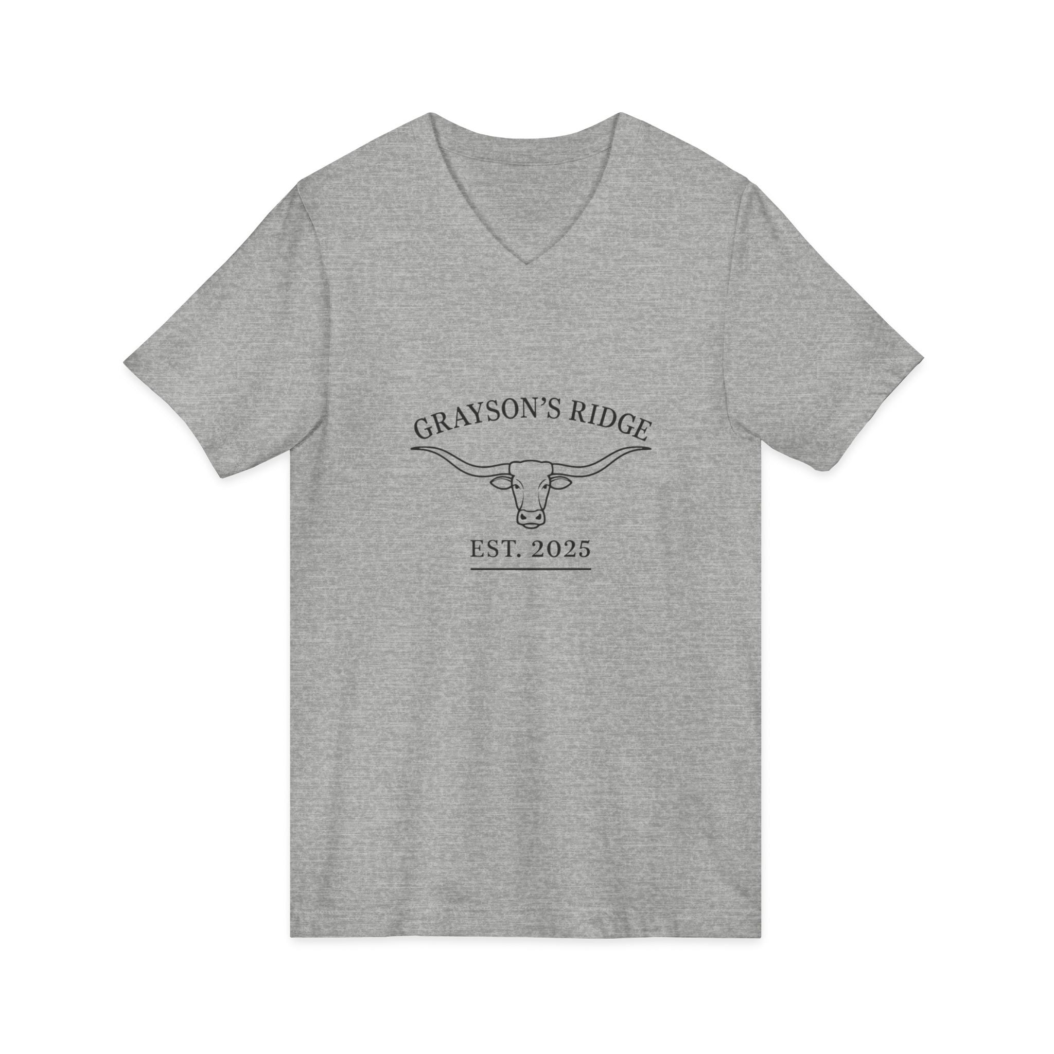 Unisex Jersey Short Sleeve V-Neck Tee