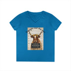 Straight Out The Pen Longhorn V-Neck Tee