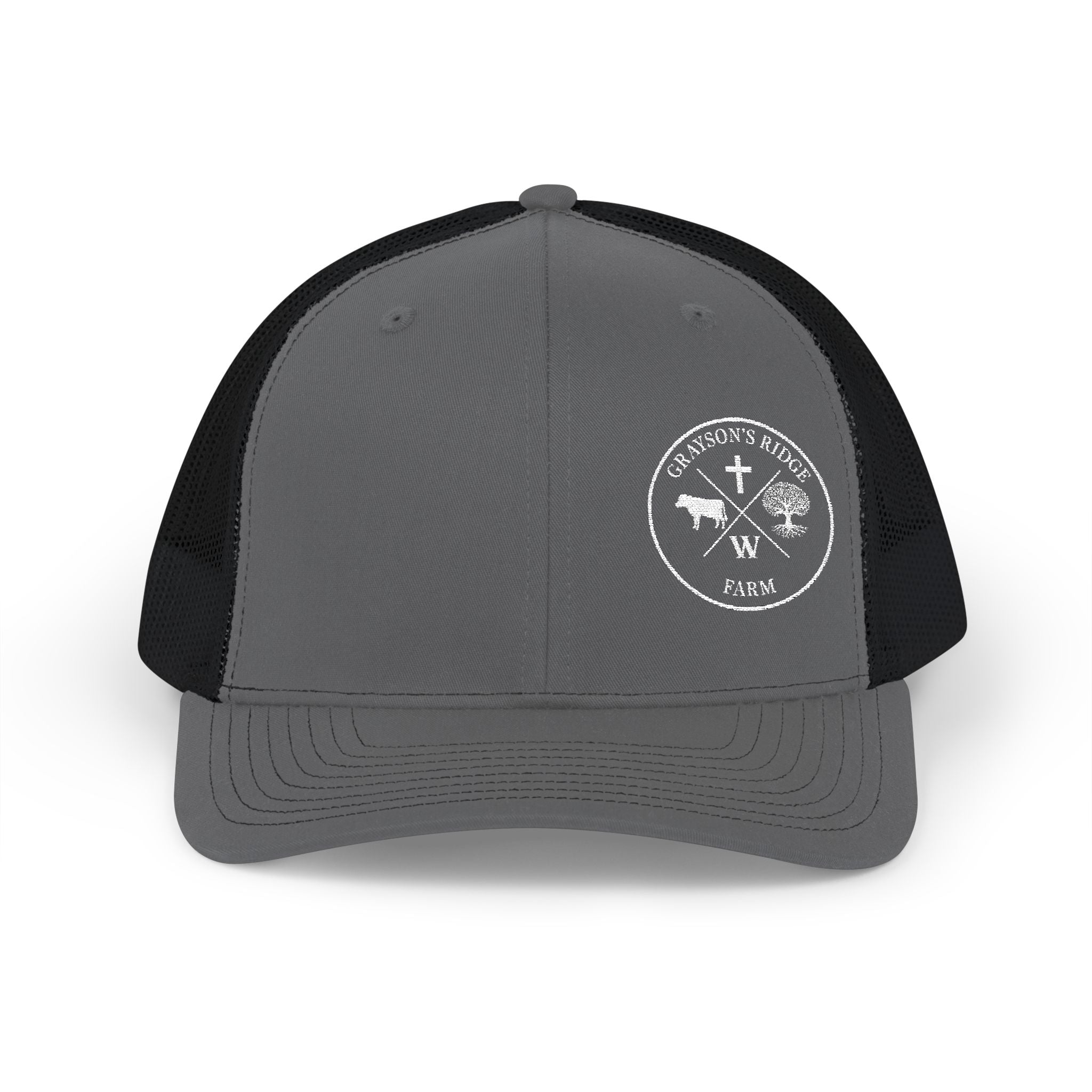 Embroidered Fishing Trucker Cap — Retro Angler Snapback