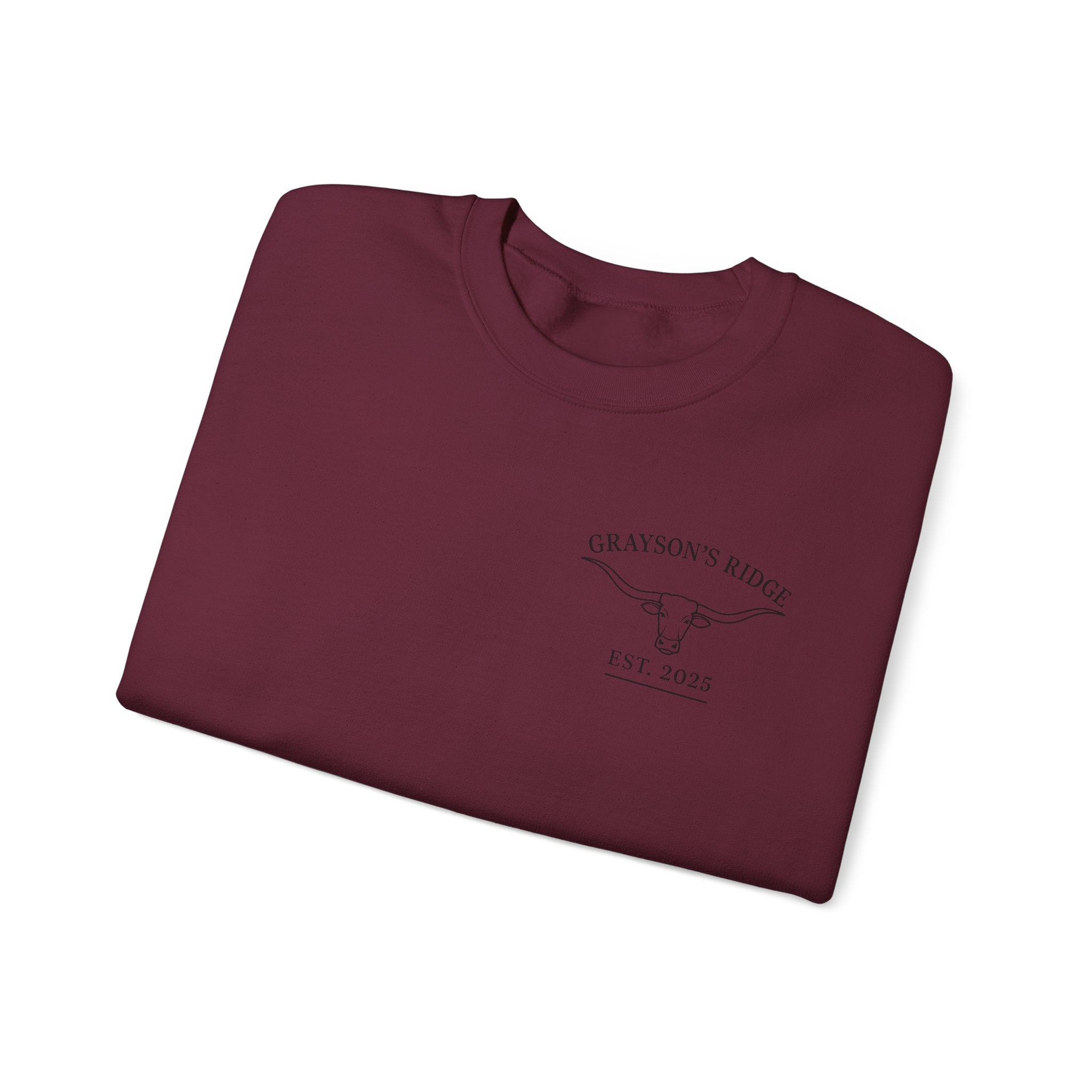 Crewneck Sweatshirt — Grayson’s Farm Vintage Logo (Established 2022)