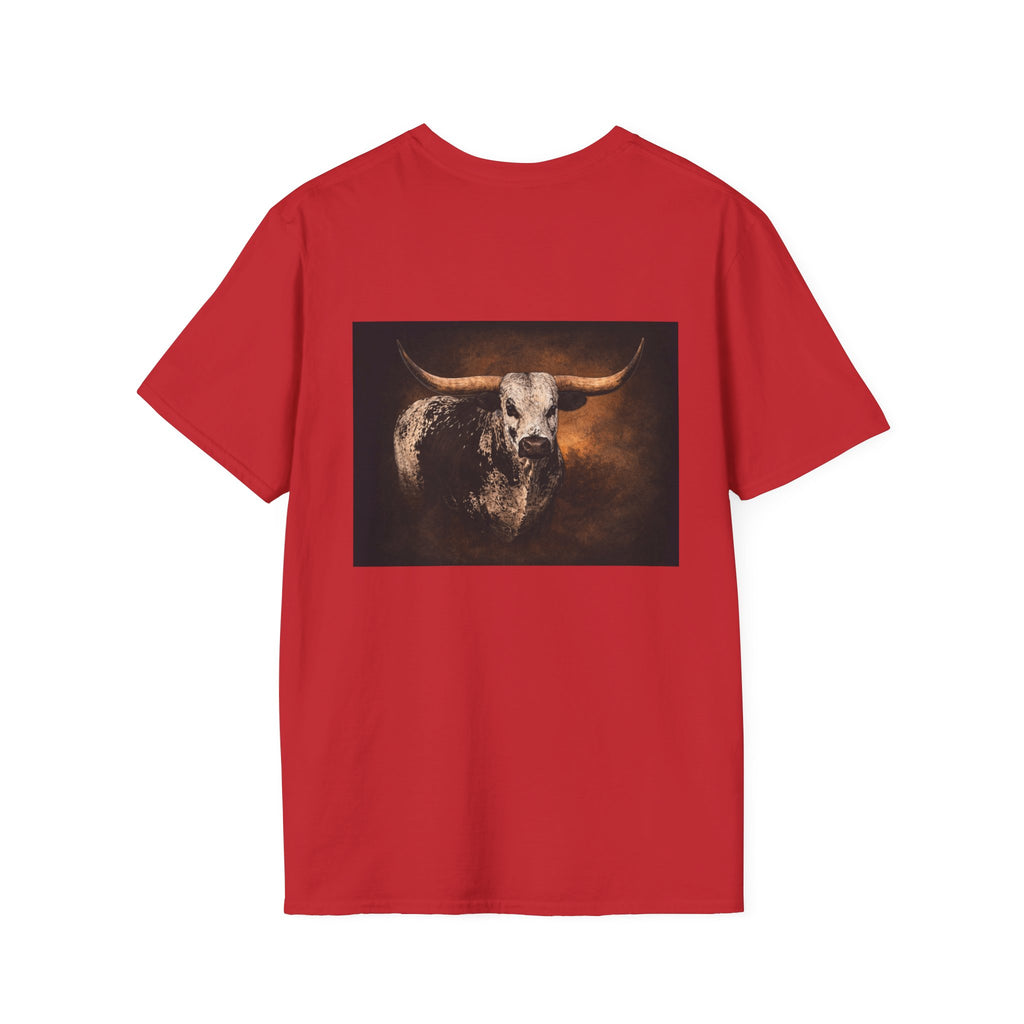 Longhorn Bull Graphic T-Shirt — Rustic Western Ranch Tee