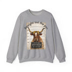 Straight Out the Pen Longhorn Mugshot Sweatshirt