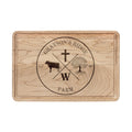 Engraved Farm Logo Wooden Cutting Board – Personalized Ranch & Country Kitchen Gift