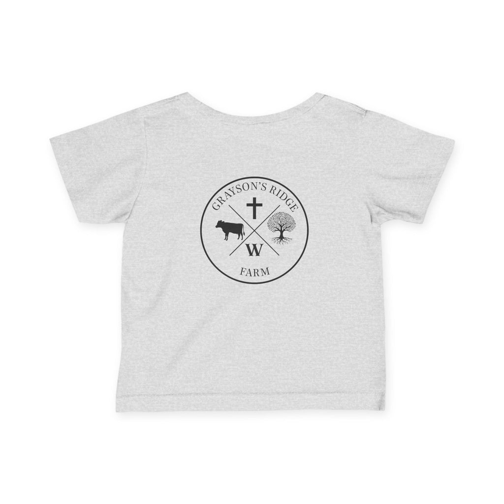 Infant Tee — 'Grayson's Ridge Farm' Minimal Farm Crest Baby T‑Shirt