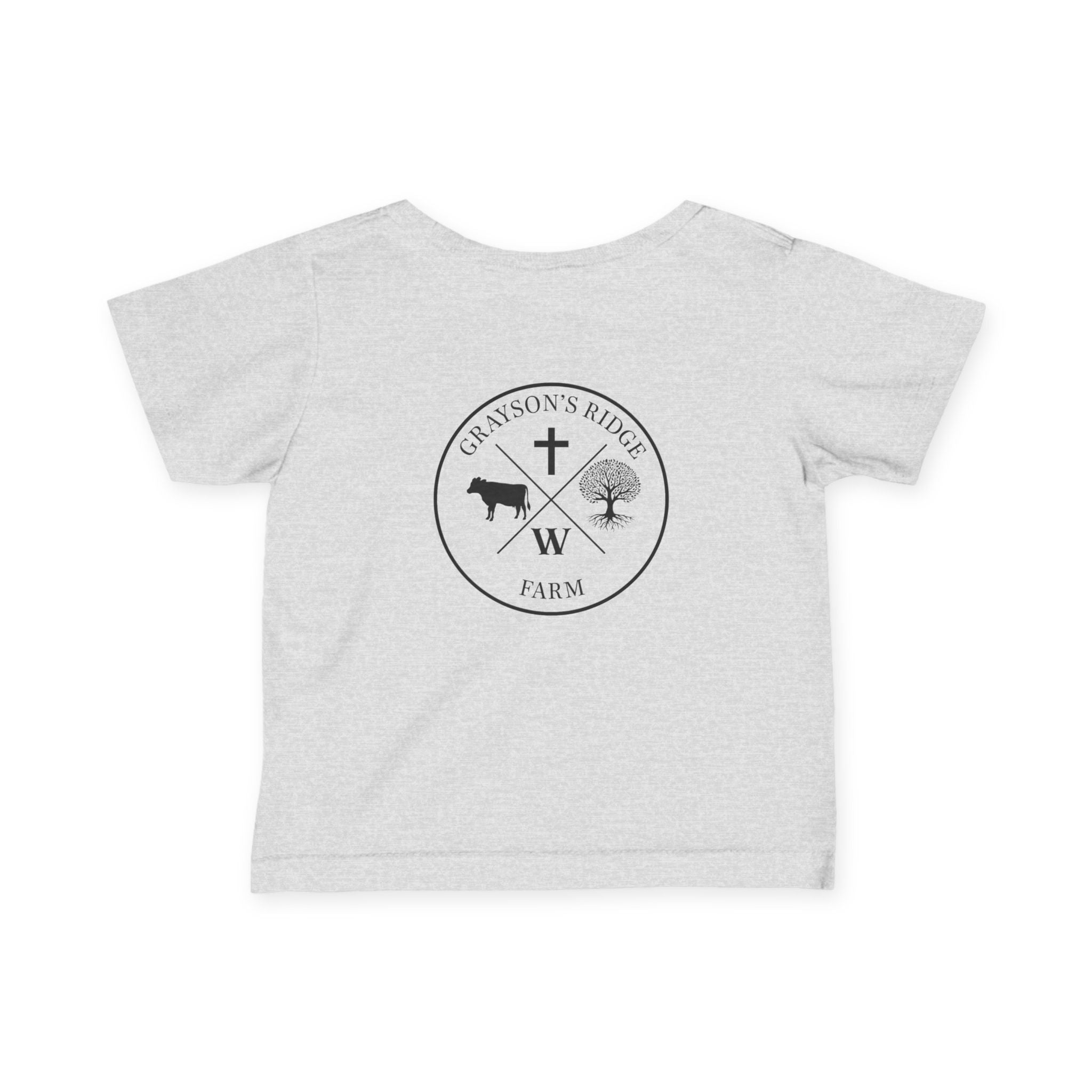 Infant Tee — 'Grayson's Ridge Farm' Minimal Farm Crest Baby T‑Shirt