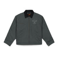 Embroidered Grey Duck Cloth Work Jacket – Durable Men’s Utility Coat