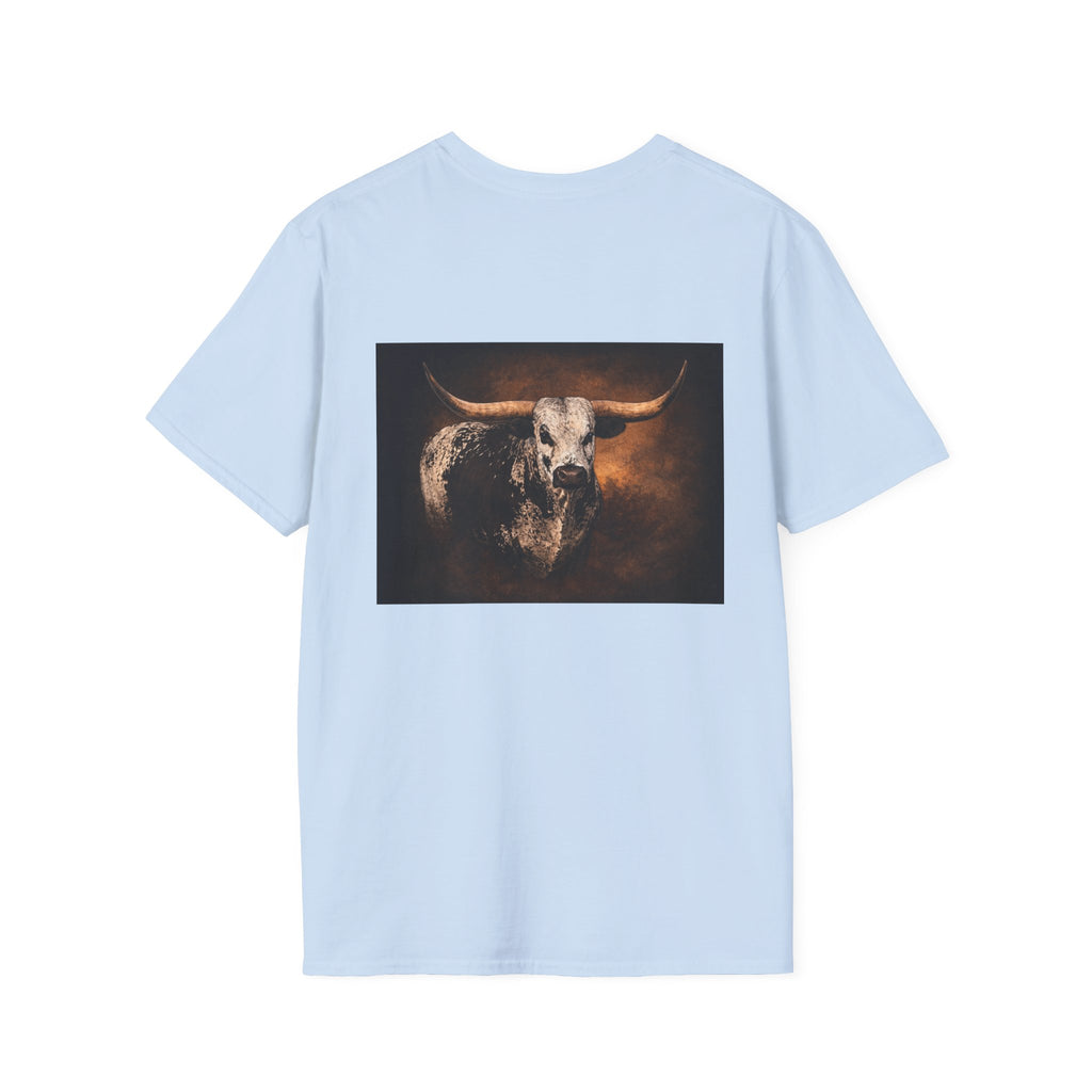 Longhorn Bull Graphic T-Shirt — Rustic Western Ranch Tee