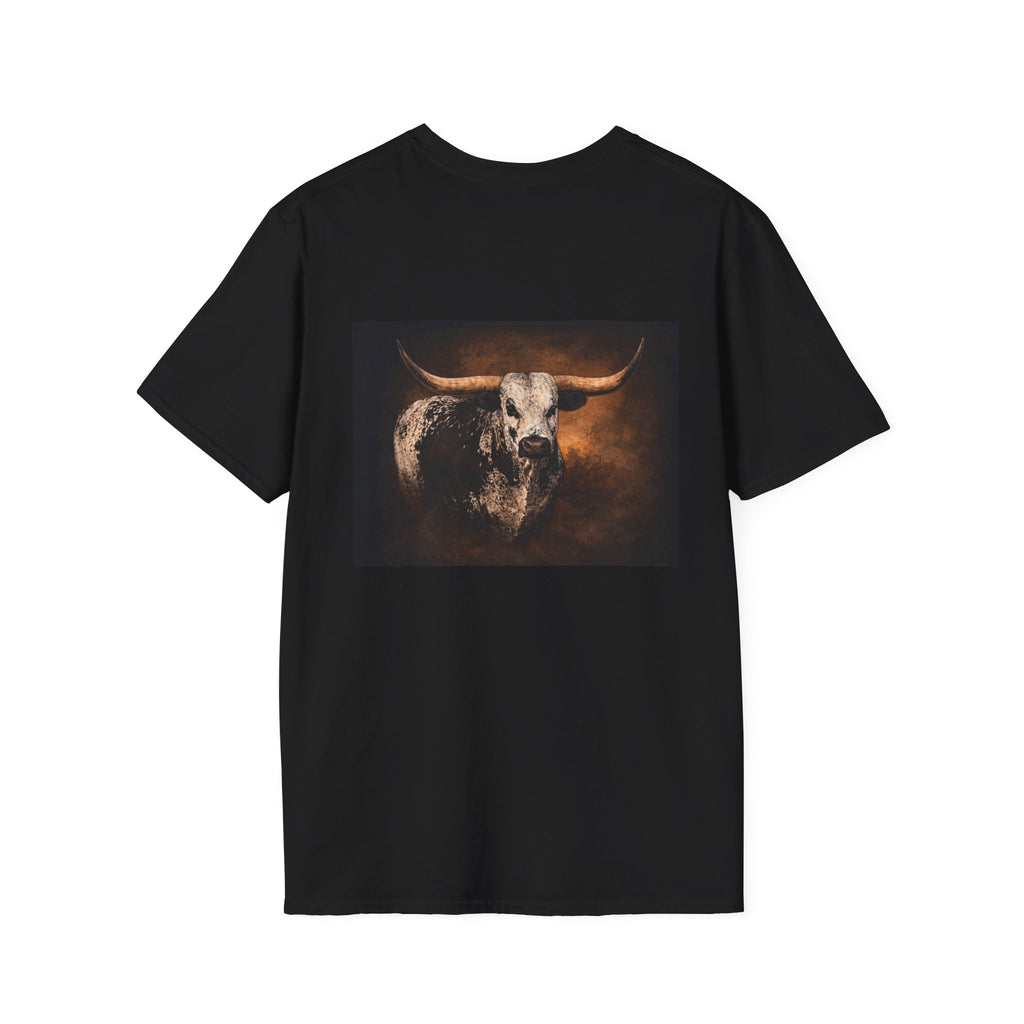Longhorn Bull Graphic T-Shirt — Rustic Western Ranch Tee