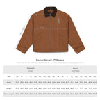 Embroidered Grey Duck Cloth Work Jacket – Durable Men’s Utility Coat