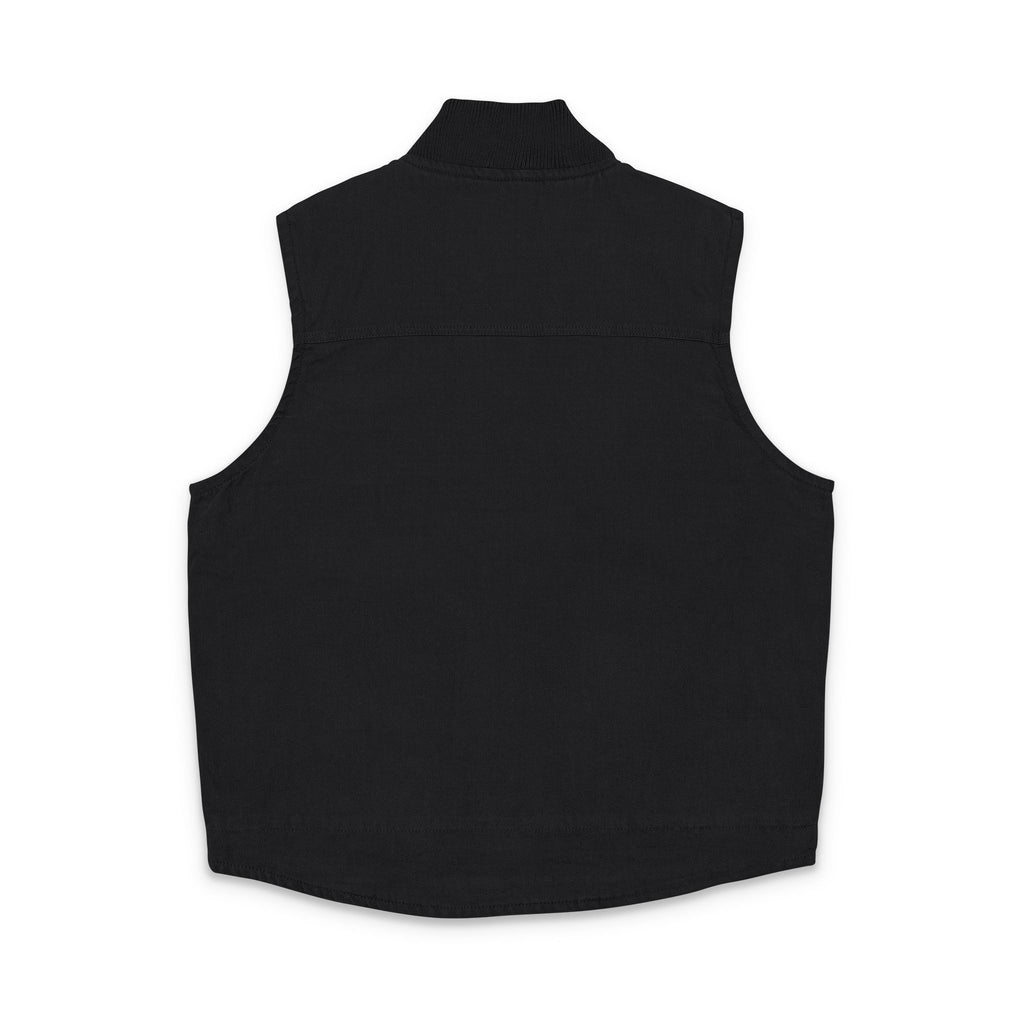 Duck Cloth Vest — Embroidered Heart & Wings Workwear Vest
