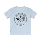 Kids Farm Faith T‑Shirt — "Rooted in Faith, Harvesting God’s Amazing Grace"