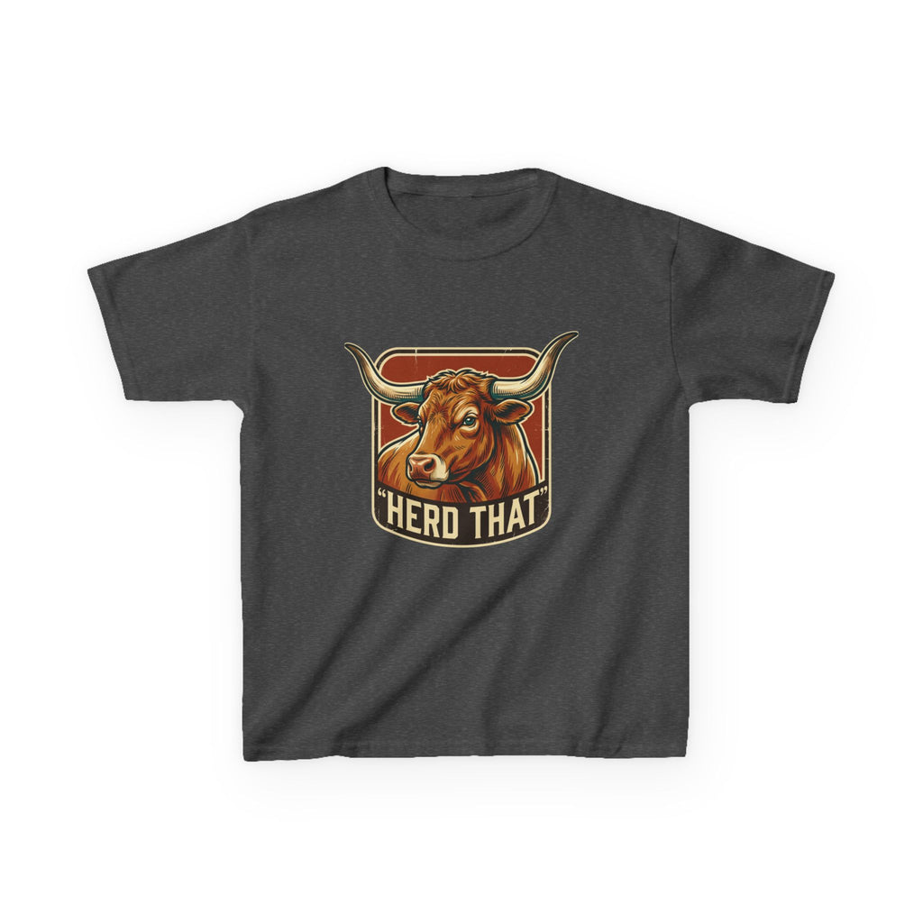 Kids Tee - 'Herd That' Longhorn Graphic Shirt