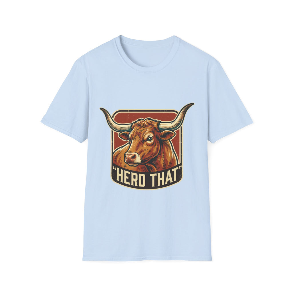 Herd That Bull Graphic T-Shirt — Farm Logo Back