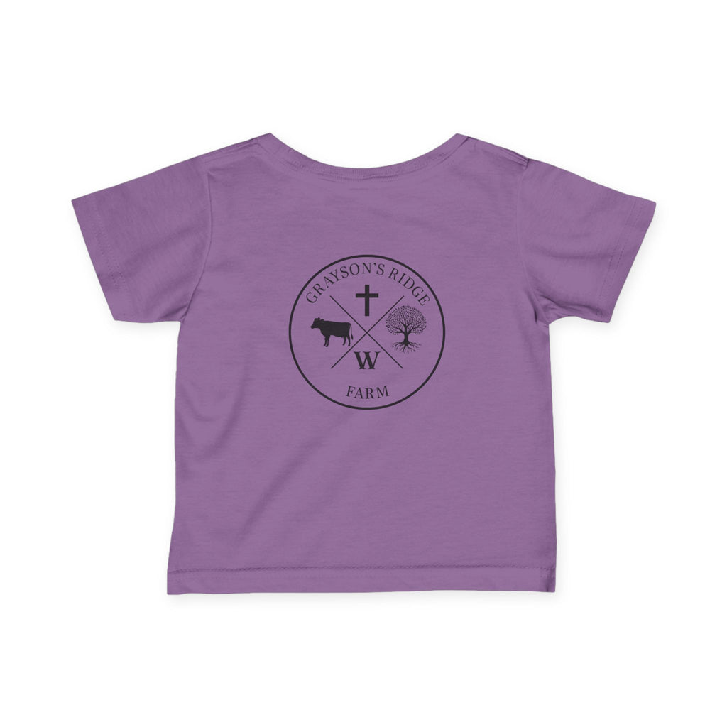 Infant Tee — 'Grayson's Ridge Farm' Minimal Farm Crest Baby T‑Shirt