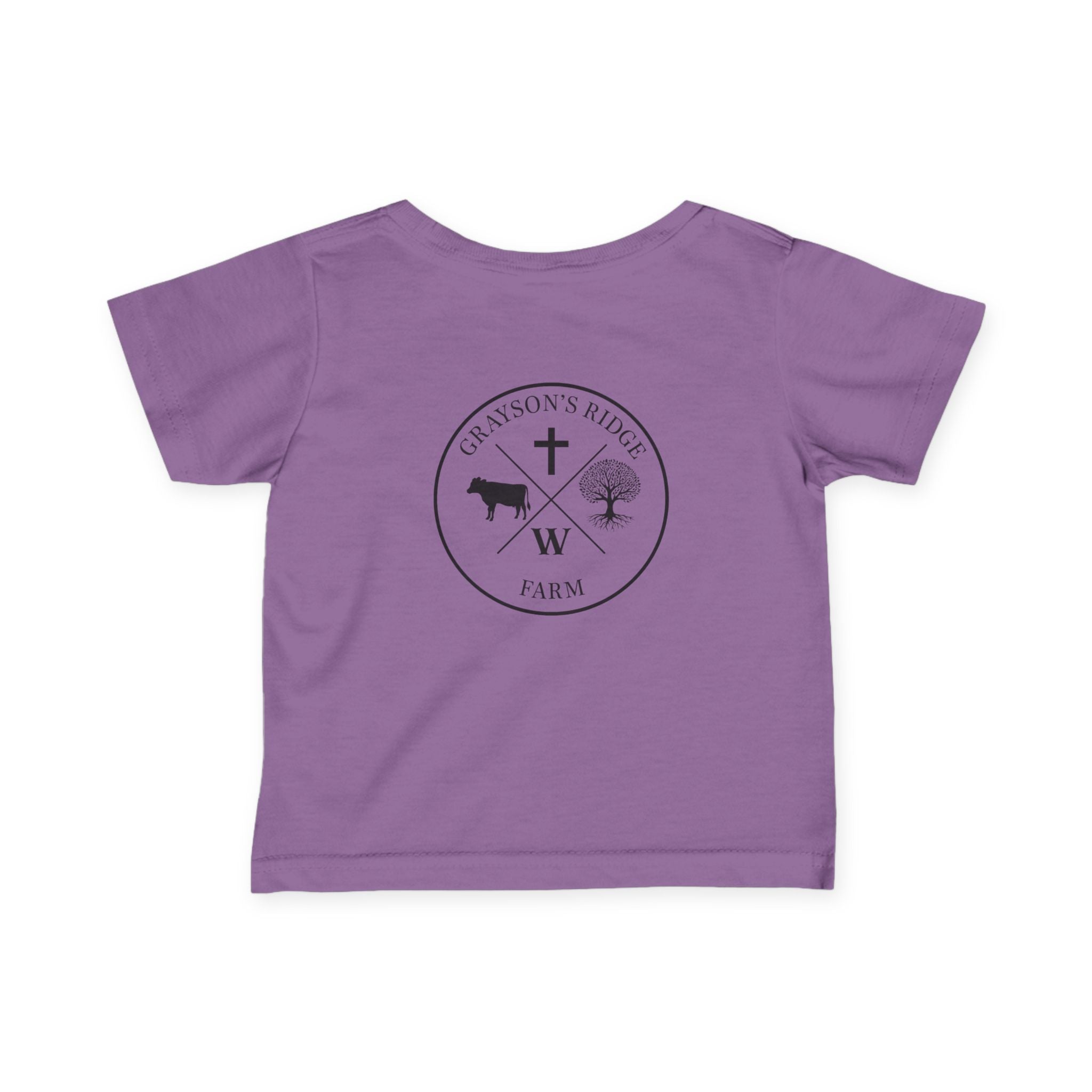 Infant Tee — 'Grayson's Ridge Farm' Minimal Farm Crest Baby T‑Shirt