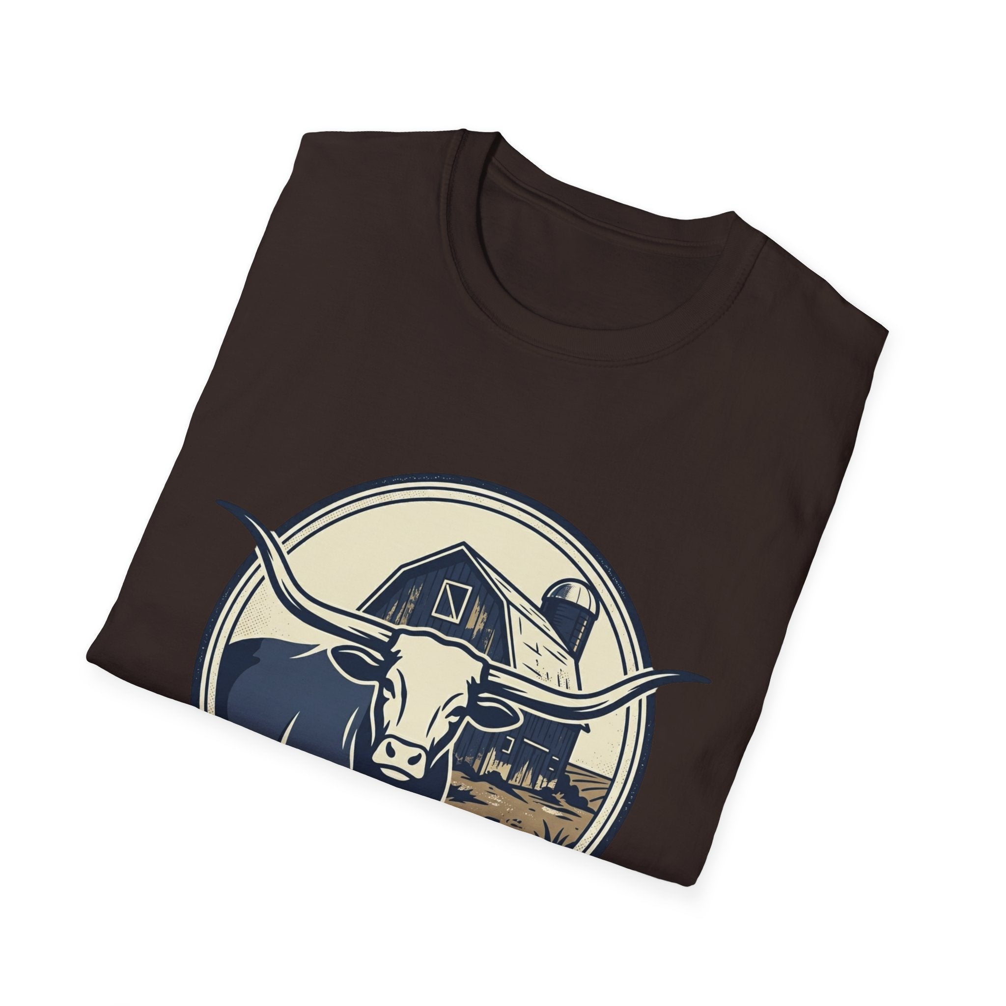 Rooted in Faith Farm T‑Shirt — 'Rooted in Faith' Longhorn & Grayson’s Ridge Farm Graphic Tee