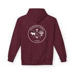 Farm Crest Hoodie – Grey "Grayson’s Ridge Farm" Pullover