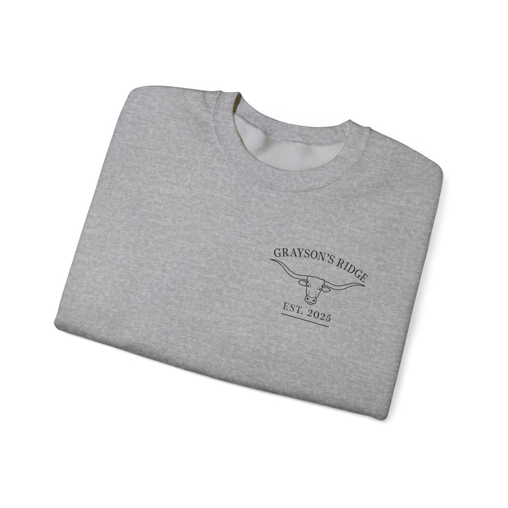 Crewneck Sweatshirt — Grayson’s Farm Vintage Logo (Established 2022)