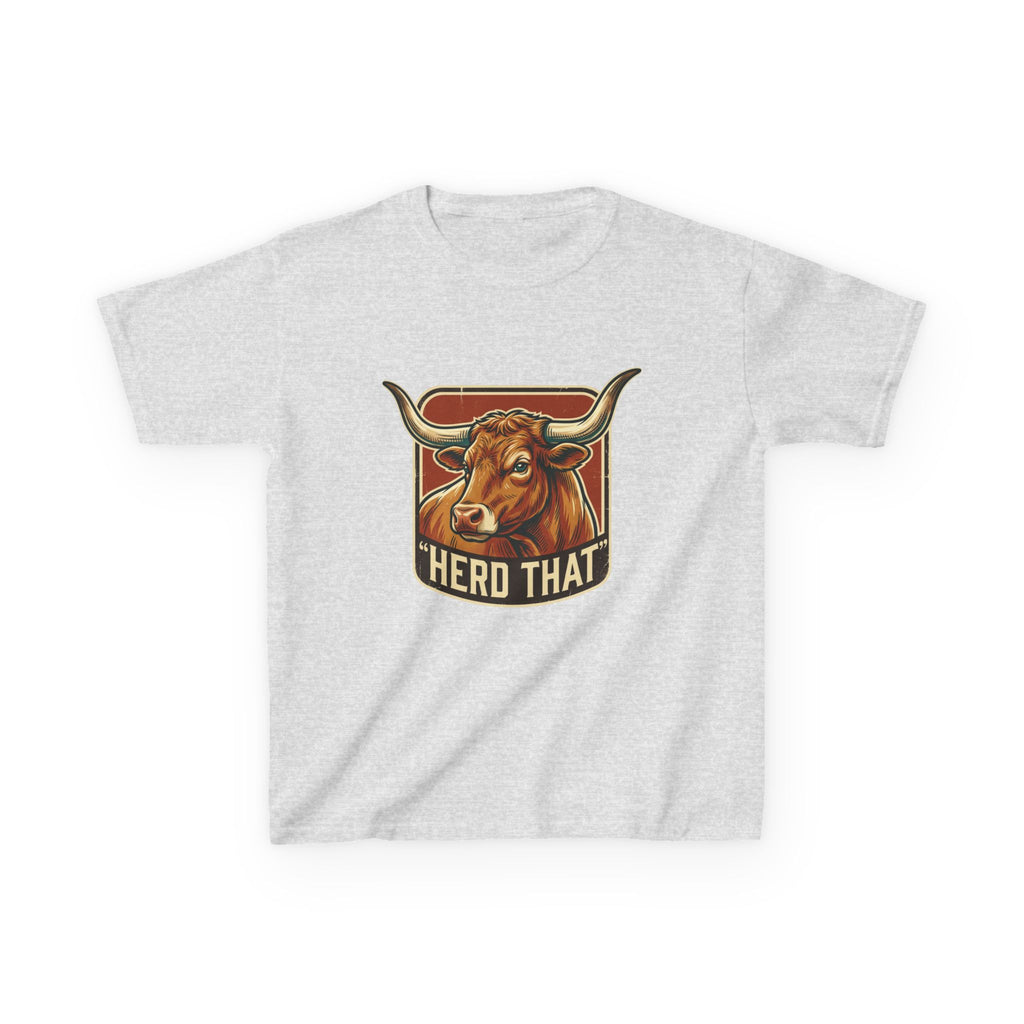 Kids Tee - 'Herd That' Longhorn Graphic Shirt