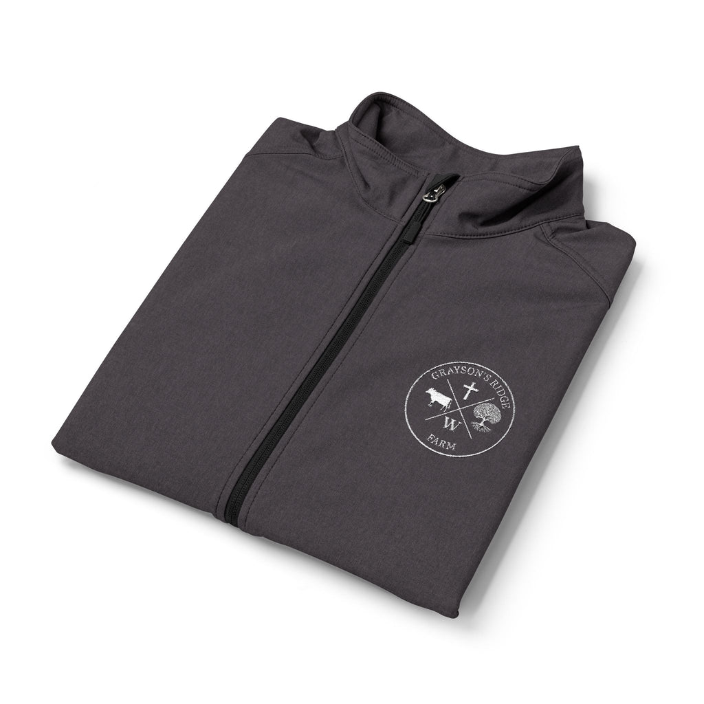 Men's Soft Shell Vest — Small Mountain Patch Chest Logo (Outdoor, Casual)