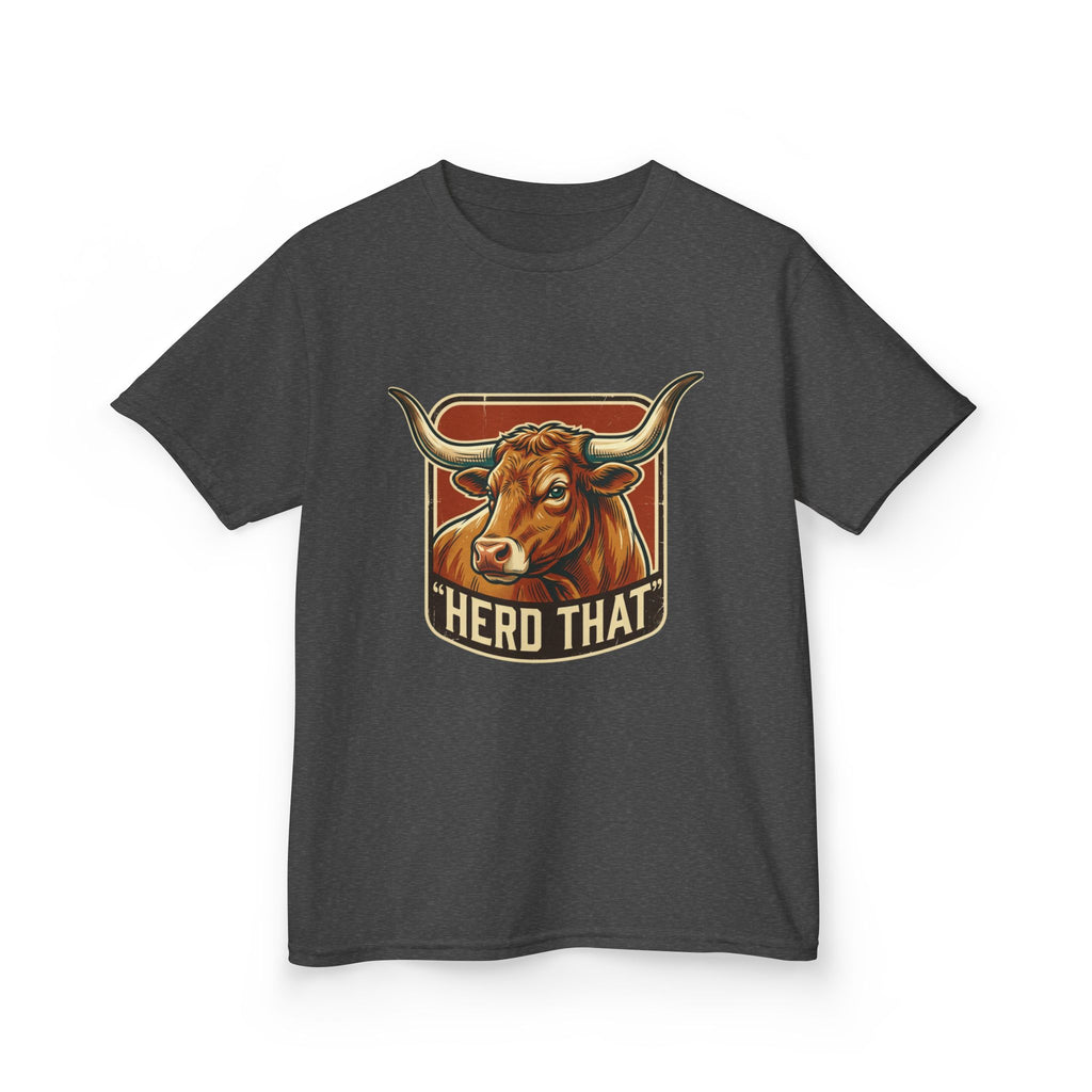 Kids Tee - 'Herd That' Longhorn Graphic Shirt