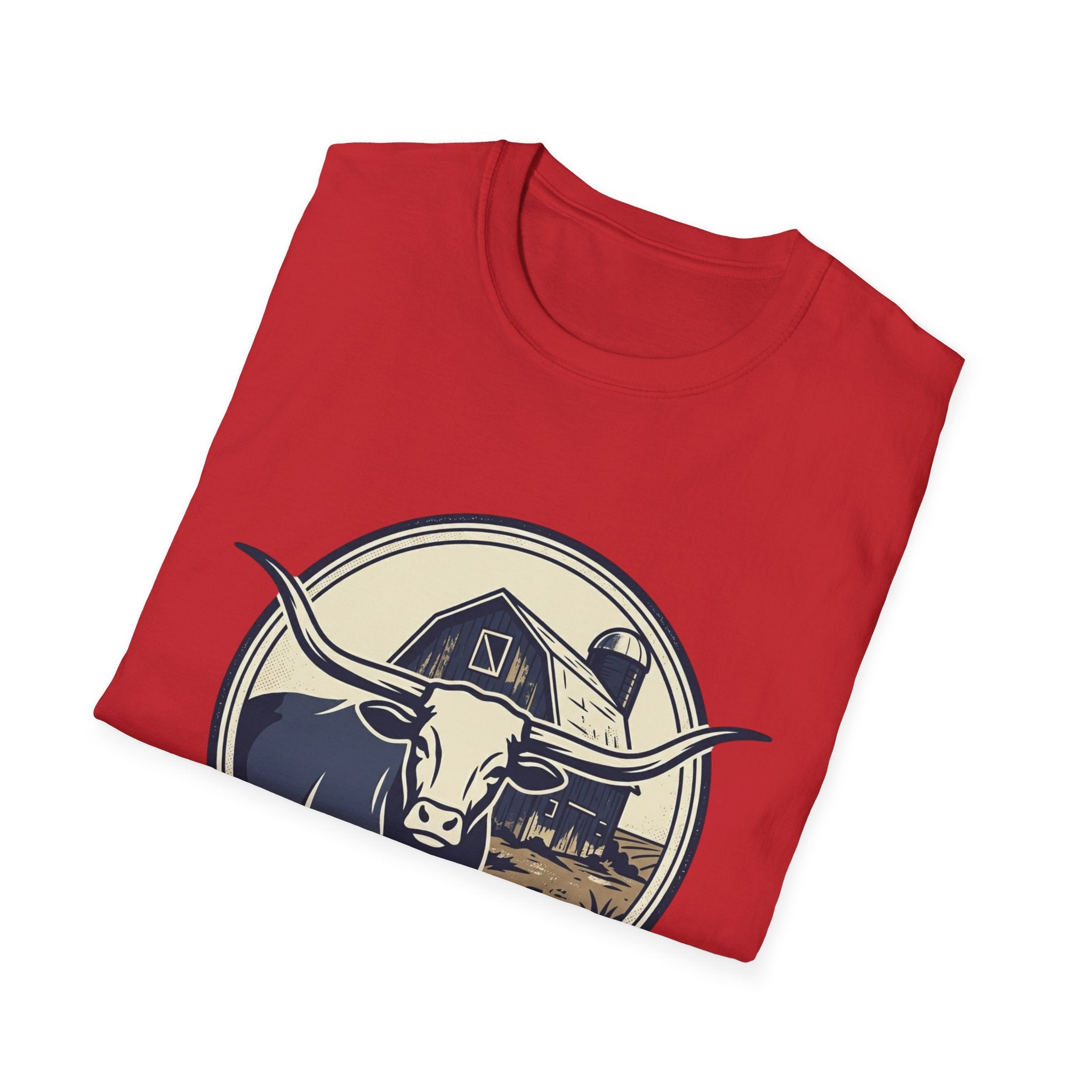 Rooted in Faith Farm T‑Shirt — 'Rooted in Faith' Longhorn & Grayson’s Ridge Farm Graphic Tee