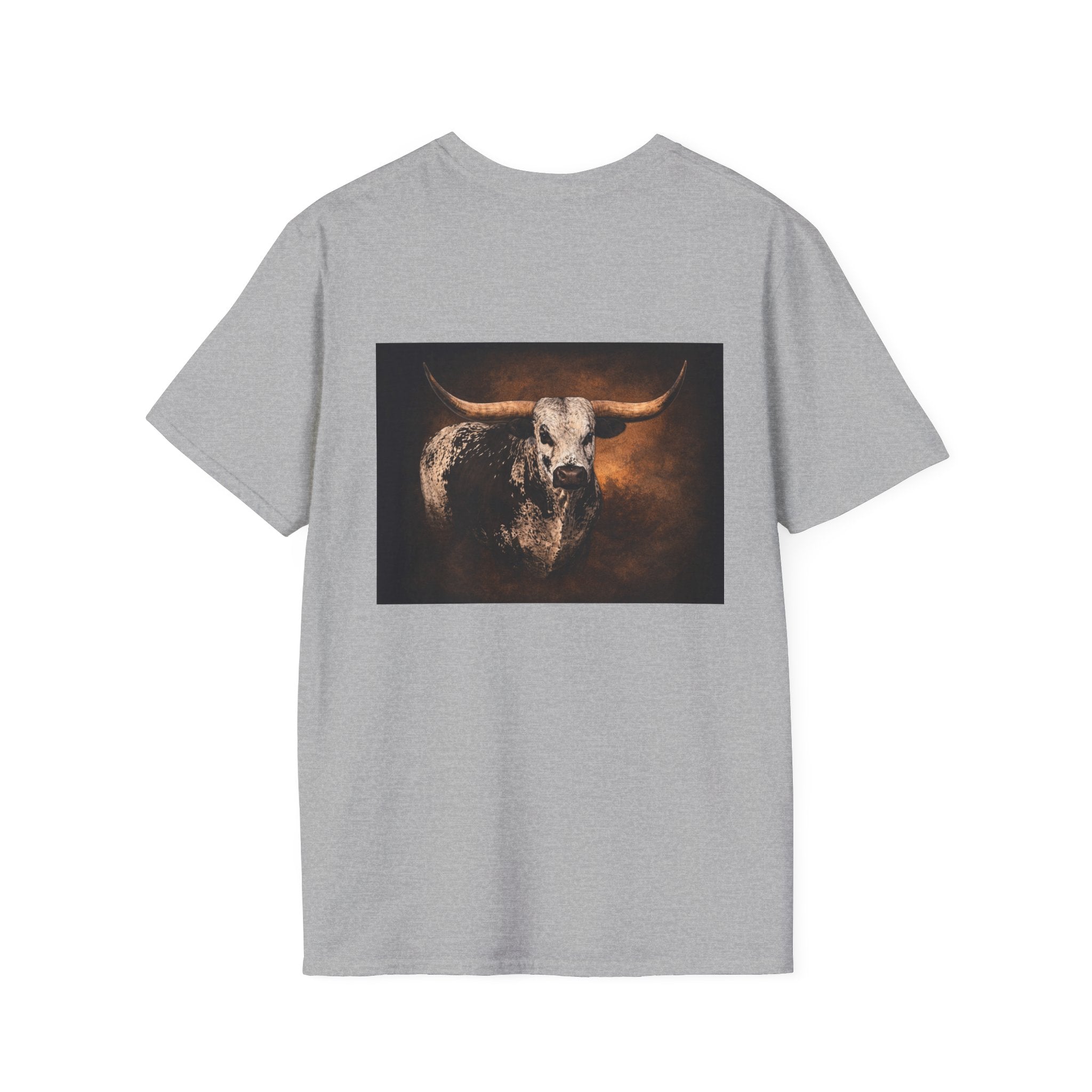 Longhorn Bull Graphic T-Shirt — Rustic Western Ranch Tee