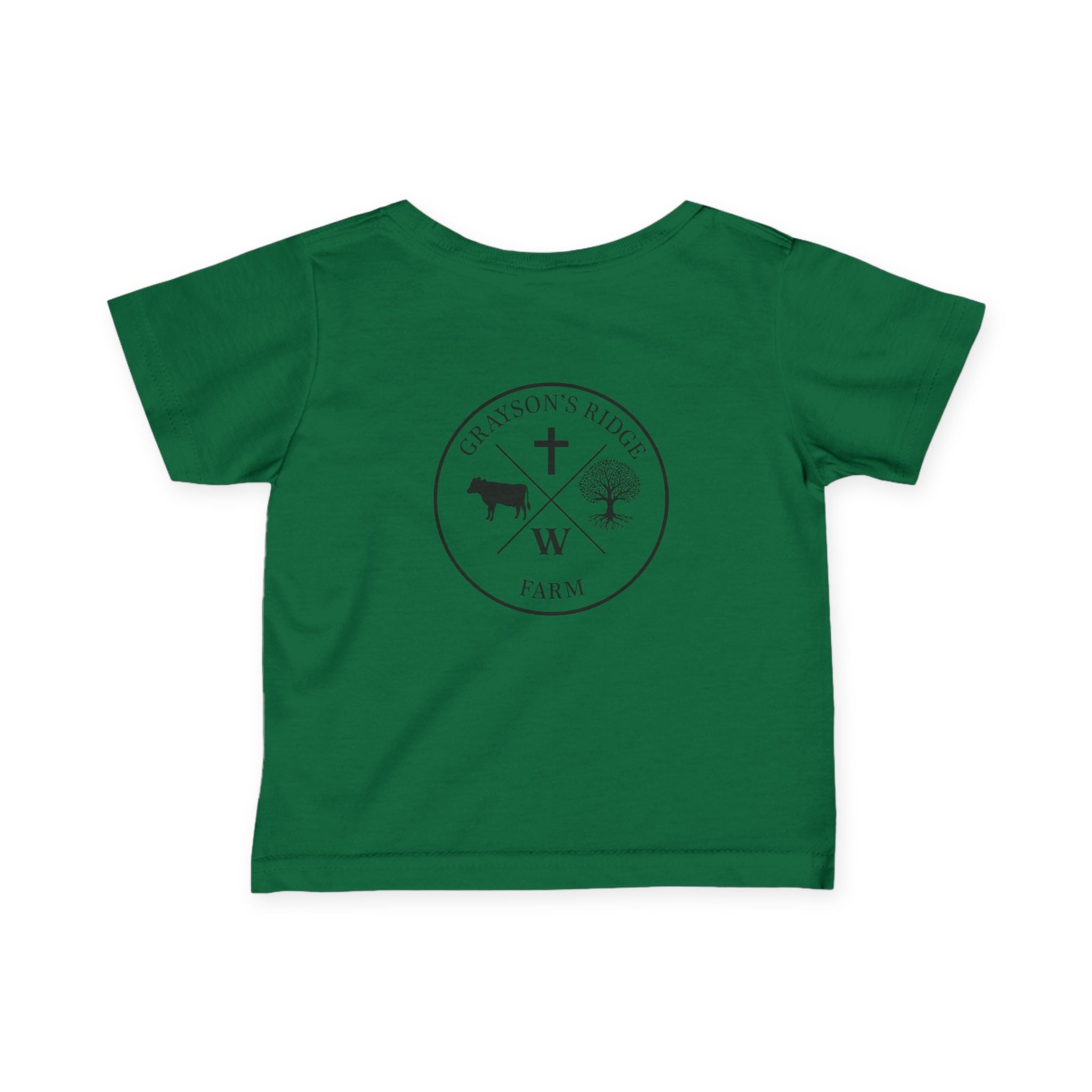 Infant Tee — 'Grayson's Ridge Farm' Minimal Farm Crest Baby T‑Shirt