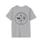 Rooted in Faith Farm T‑Shirt — 'Rooted in Faith' Longhorn & Grayson’s Ridge Farm Graphic Tee