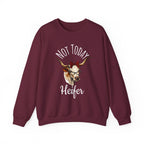 Not Today Heifer Crewneck Sweatshirt — Funny Cow Graphic Pullover for Women & Farm Lovers
