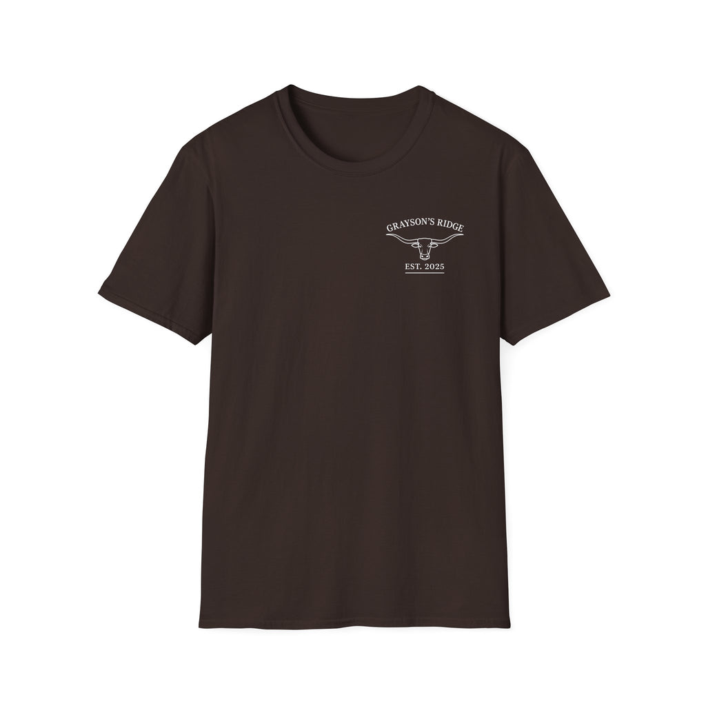 Longhorn Bull Graphic T-Shirt — Rustic Western Ranch Tee