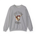 Not Today Heifer Crewneck Sweatshirt — Funny Cow Graphic Pullover for Women & Farm Lovers