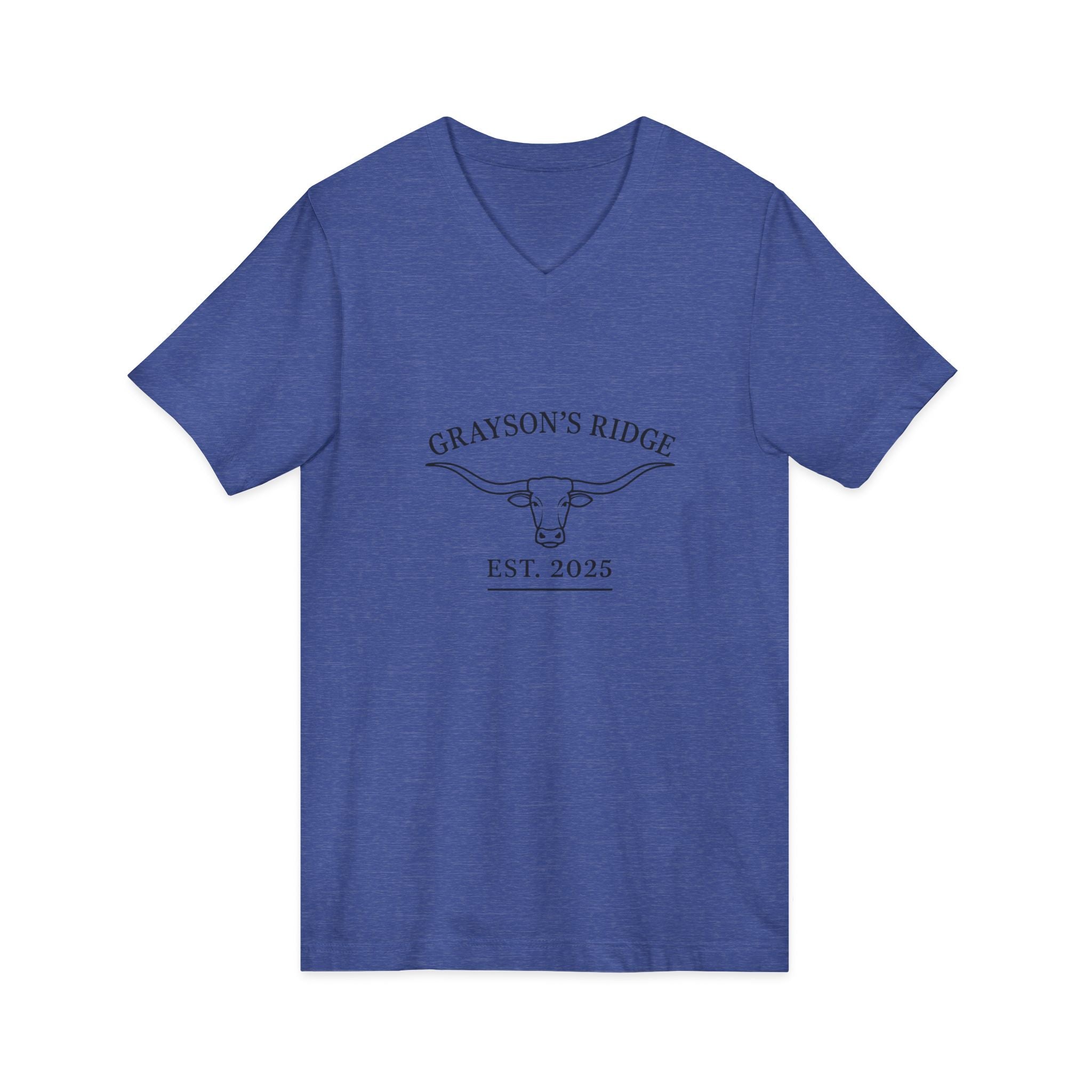 Unisex Jersey Short Sleeve V-Neck Tee