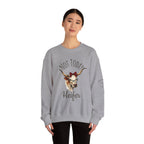 Not Today Heifer Crewneck Sweatshirt — Funny Cow Graphic Pullover for Women & Farm Lovers