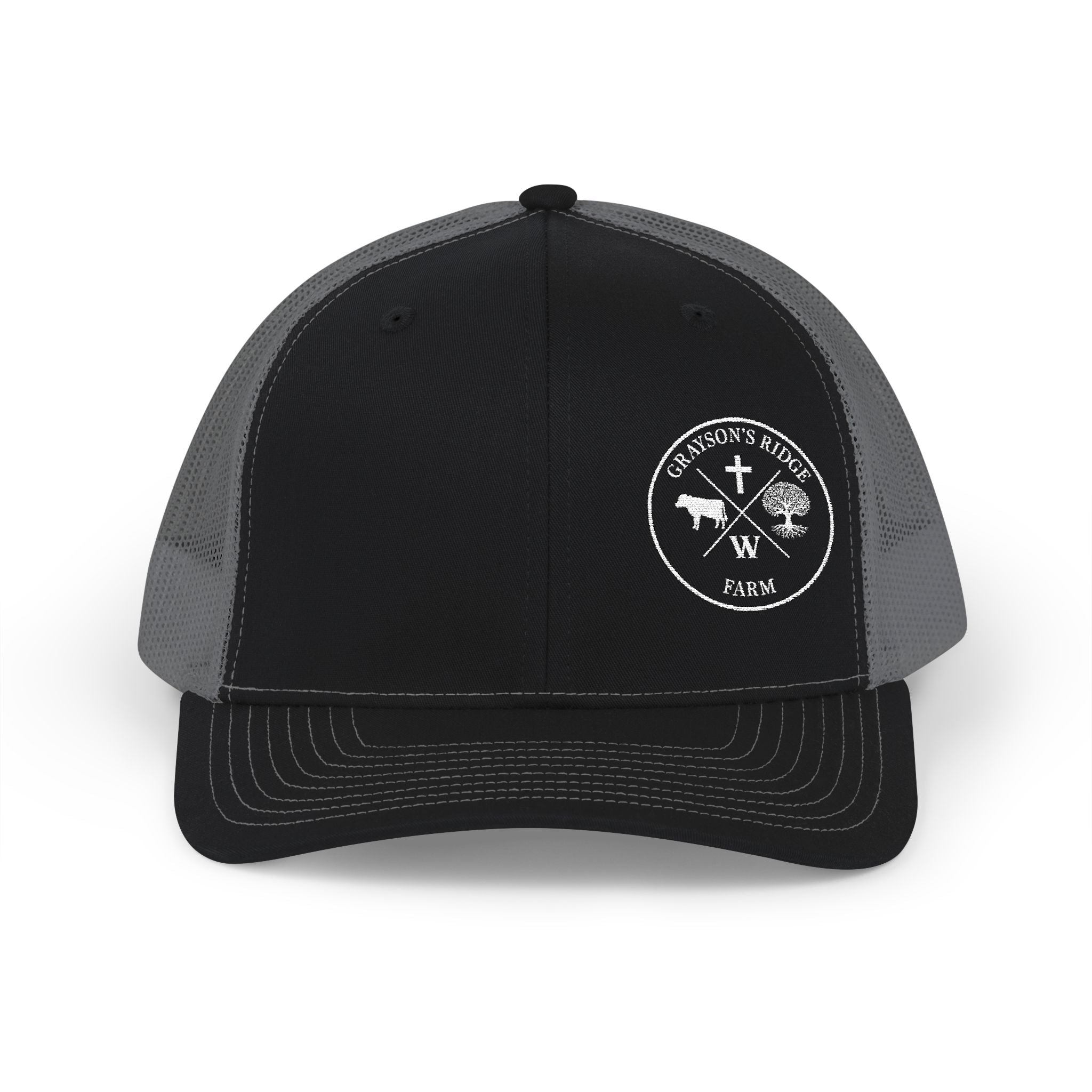 Embroidered Fishing Trucker Cap — Retro Angler Snapback