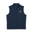 Men's Soft Shell Vest — Small Mountain Patch Chest Logo (Outdoor, Casual)