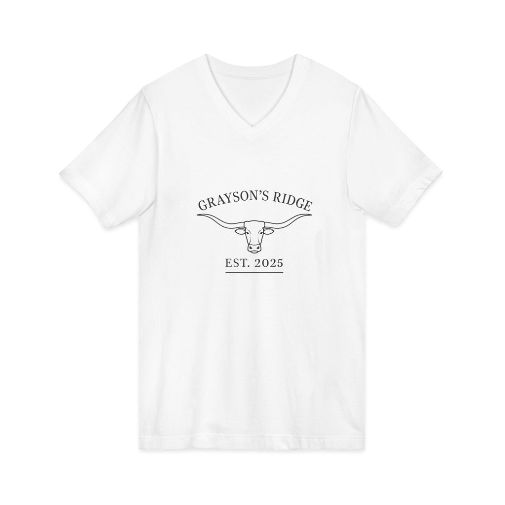 Unisex Jersey Short Sleeve V-Neck Tee