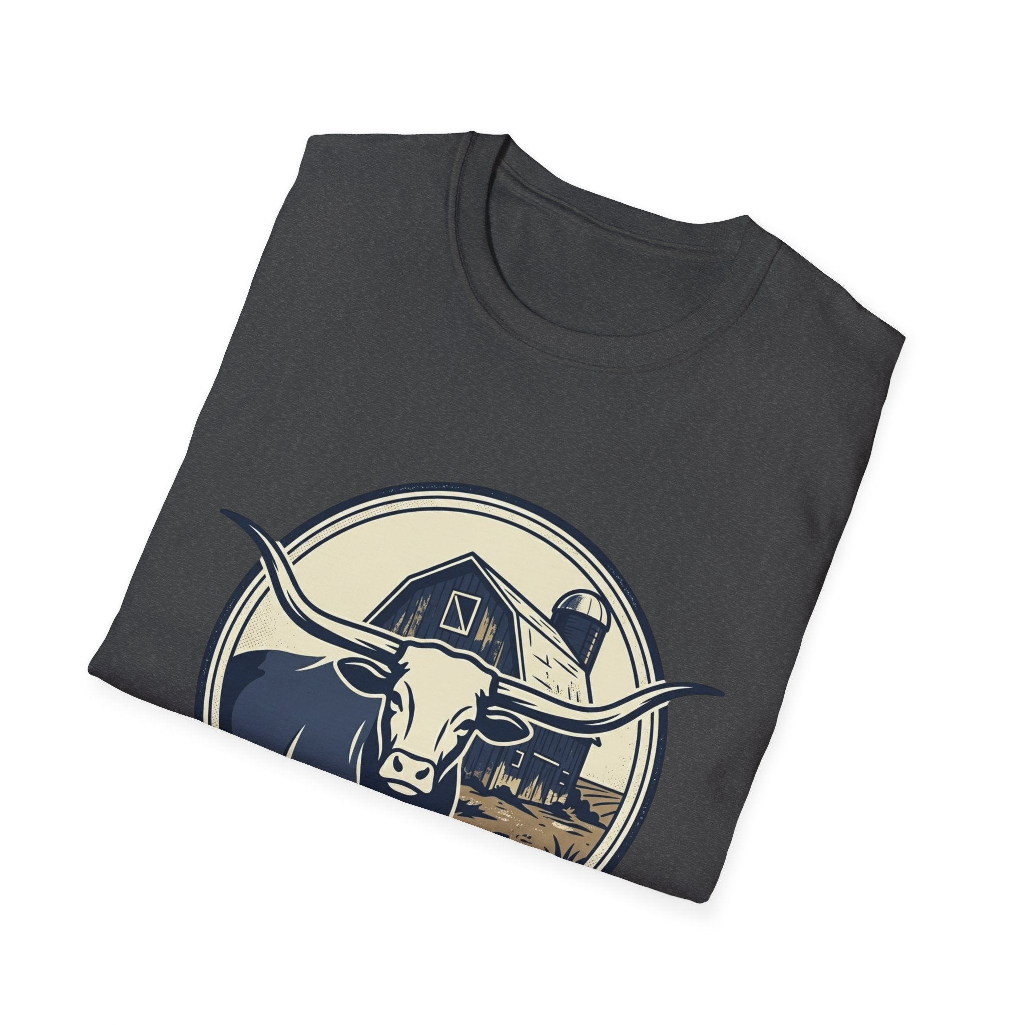 Rooted in Faith Farm T‑Shirt — 'Rooted in Faith' Longhorn & Grayson’s Ridge Farm Graphic Tee