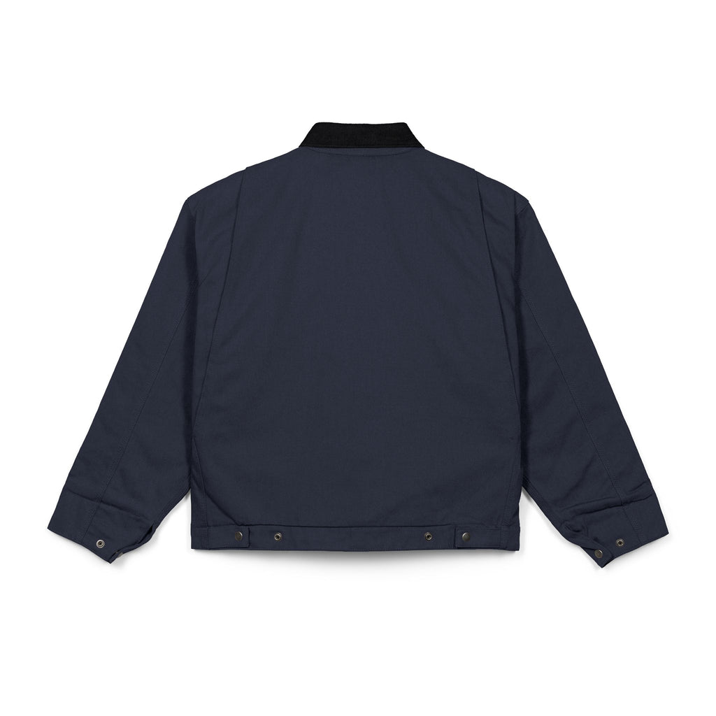 Embroidered Grey Duck Cloth Work Jacket – Durable Men’s Utility Coat