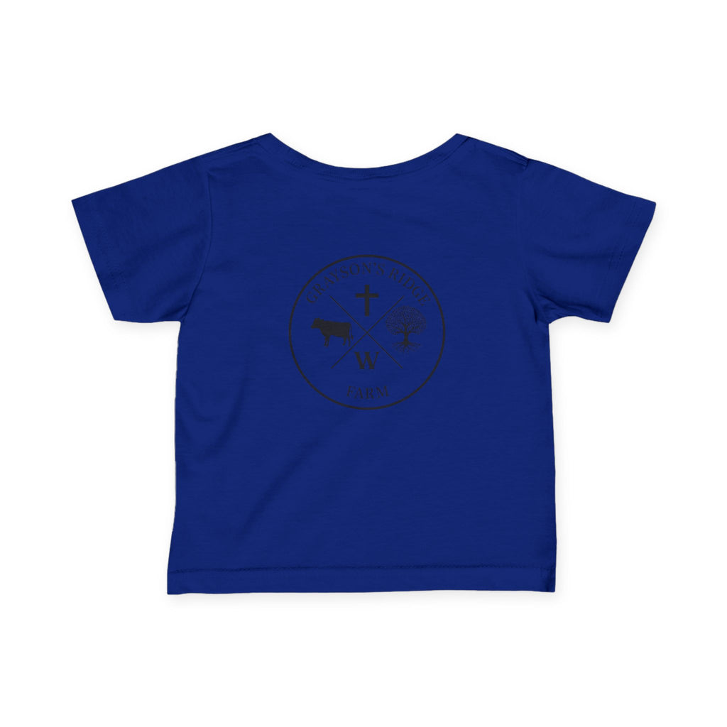Infant Tee — 'Grayson's Ridge Farm' Minimal Farm Crest Baby T‑Shirt