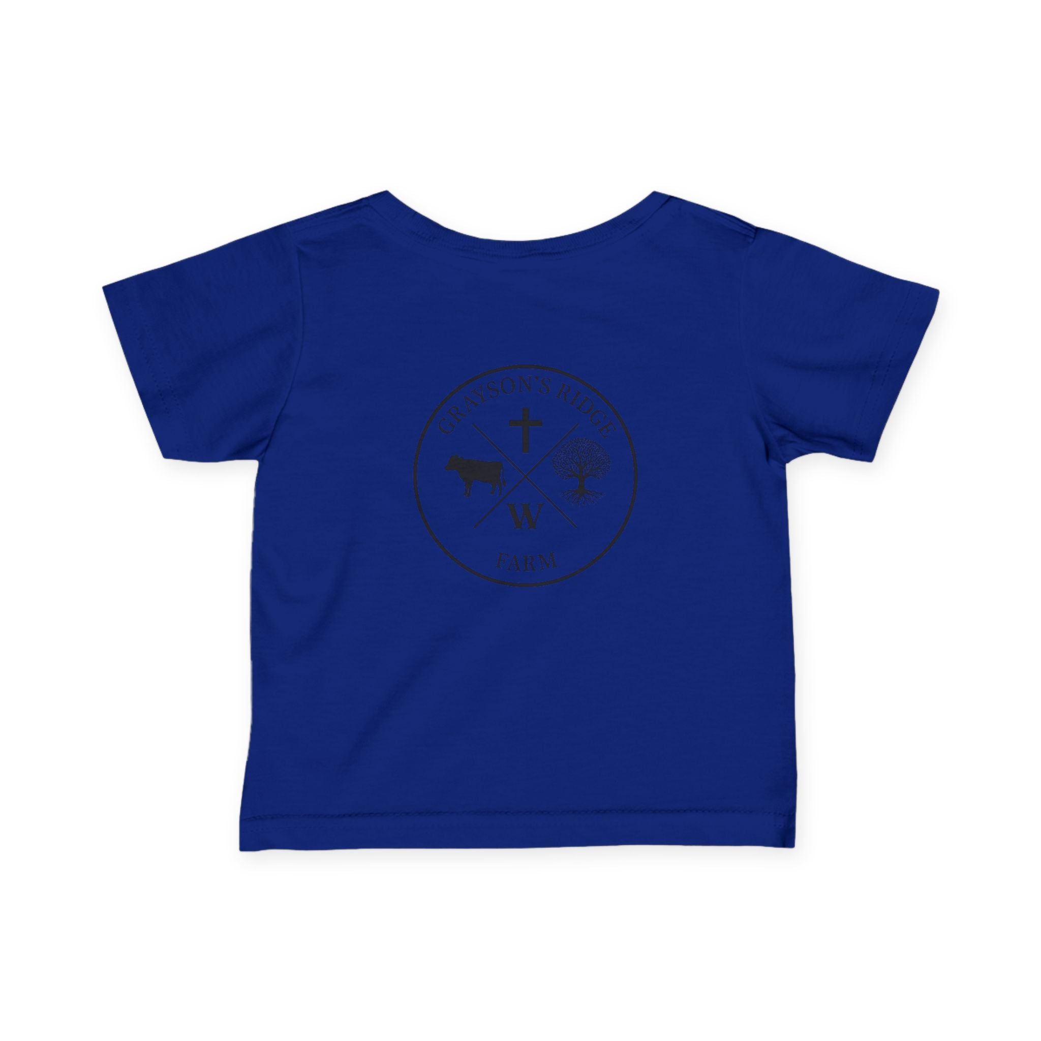Infant Tee — 'Grayson's Ridge Farm' Minimal Farm Crest Baby T‑Shirt